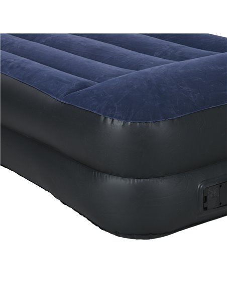 Outsunny Queen Inflatable Air Mattress with Built-in Electric Pump, Integrated Pillow for Comfortable Sleep - pic 83574 | FastDaddyshop
