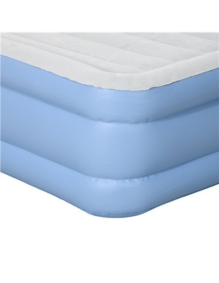 Outsunny Comfortable Single Inflatable Air Mattress, with Quick-Fill Built-In Electric Pump - pic 83592 | FastDaddyshop