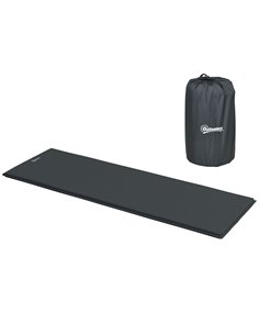 Outsunny Single Inflatable Mattress Sleeping Pad, Self-Inflating, Grey A20-419V00GY