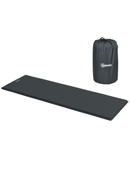 Outsunny Single Inflatable Mattress Sleeping Pad, Self-Inflating, Grey A20-419V00GY - pic 83684 | FastDaddyshop