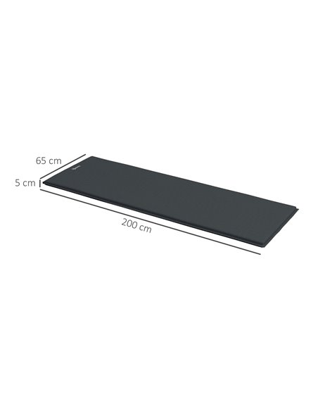 Outsunny Single Inflatable Mattress Sleeping Pad, Self-Inflating, Grey A20-419V00GY - pic 83686 | FastDaddyshop