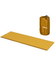 Outsunny Single Inflatable Mattress Sleeping Pad, Self-Inflating, Khaki A20-419V00KK