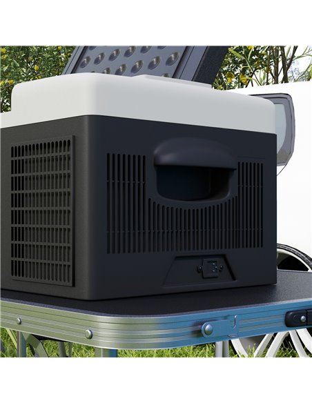 Outsunny 16L Car Fridge Freezer, Portable Car Refrigerator with 12V/24V DC and 100-240V AC, Black C00-041V70BK - pic 83710 | FastDaddyshop