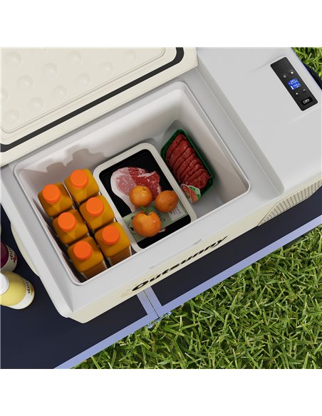 Outsunny 16L Car Fridge Freezer, Portable Car Refrigerator, Khaki C00-041V70KK - pic 83718 | FastDaddyshop