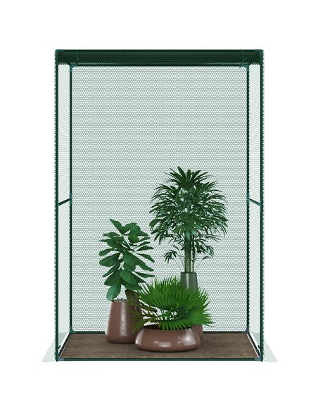 Outsunny Fruit Cage Bird Netting, Vegetable Plant Protection Tent with Zipped Door, Anti Bird, Insects, Small Animals, 1.2 x 1.2 - pic 83754 | FastDaddyshop