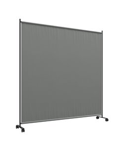 Outsunny Decorative Garden 6FT Portable Privacy Screen, Dark Grey 844-777V00CG