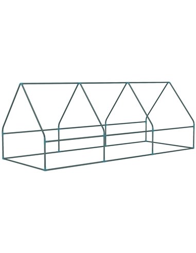Outsunny Mini Greenhouse with Steel Frame, Plastic Cover, 240Hcm, Roll-Up Windows, Inner Mesh Layer, Great for City Flats 845-77