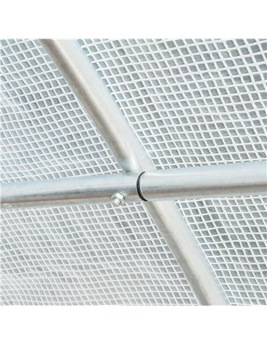 Outsunny Greenhouse Replacement Cover ONLY Winter Garden Plant PE Cover with Roll-up Windows Door, 6 x 3 x 2m White 845-382WT