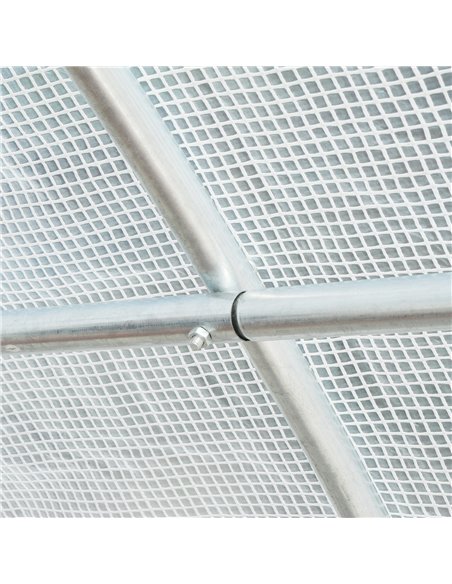 Outsunny Greenhouse Replacement Cover ONLY Winter Garden Plant PE Cover with Roll-up Windows Door, 6 x 3 x 2m White 845-382WT - pic 83988 | FastDaddyshop