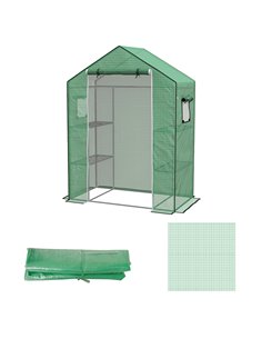 Outsunny Greenhouse Replacement Cover ONLY 140 x 73 x 190cm, Green 845-944V00GN