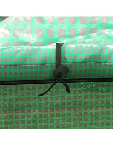 Outsunny Greenhouse Cover Replacement Walk-in PE Hot House Cover with Roll-up Door and Windows, 140 x 73 x 190cm, Green 845-944V