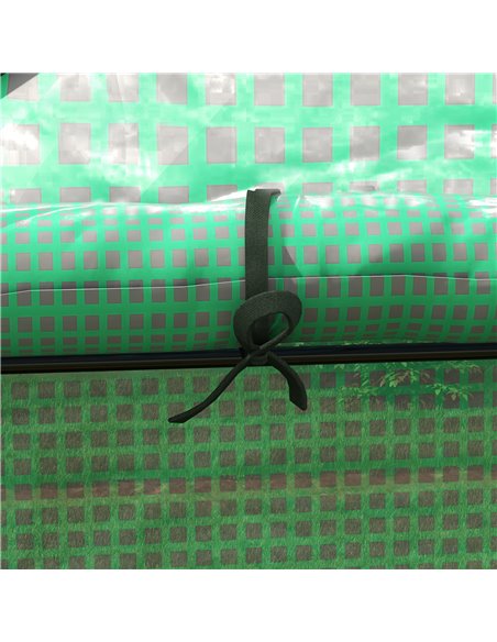 Outsunny Greenhouse Cover Replacement Walk-in PE Hot House Cover with Roll-up Door and Windows, 140 x 73 x 190cm, Green 845-944V - pic 84007 | FastDaddyshop