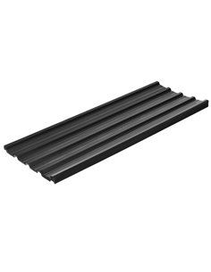 Outsunny 129 x 45cm Corrugated Roofing Sheets, Pack of 12, Dark Grey 84H-021V00CG