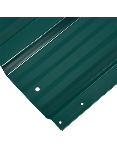 Outsunny Corrugated Roofing Sheets, Pack of 12, Galvanised Metal Roofing Sheets for Greenhouse, Garage, Storage Shed, Carport, 1 - pic 84024 | FastDaddyshop