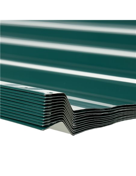 Outsunny Corrugated Roofing Sheets, Pack of 12, Galvanised Metal Roofing Sheets for Greenhouse, Garage, Storage Shed, Carport, 1 - pic 84025 | FastDaddyshop
