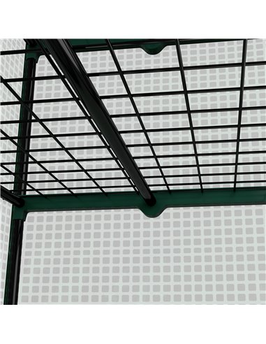 Outsunny Four-Tier Mini Greenhouse, with Reinforced Plastic Cover 845-936V00GN