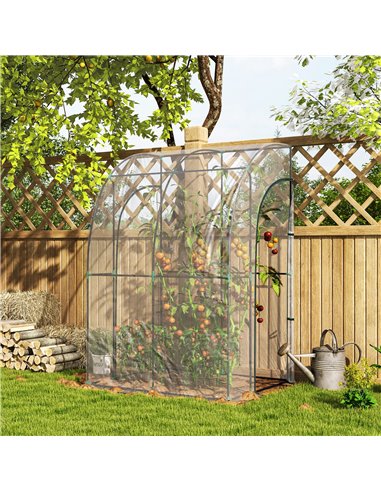 Outsunny 143cm x 118cm Walk-In Lean To Greenhouse, with Accessories 845-592V03CR