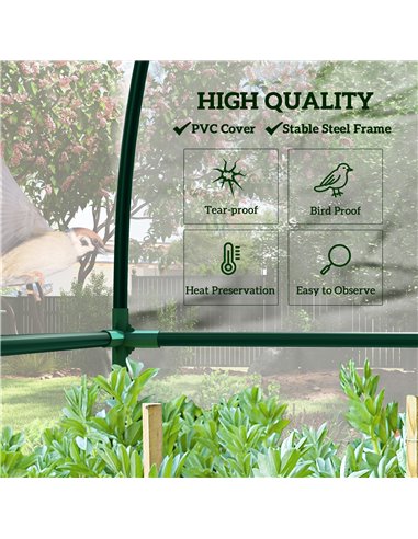 Outsunny 143cm x 118cm Walk-In Lean To Greenhouse, with Accessories 845-592V03CR