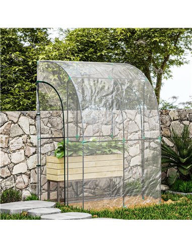 Outsunny 143cm x 118cm Walk-In Lean To Greenhouse, with Accessories 845-592V03CR