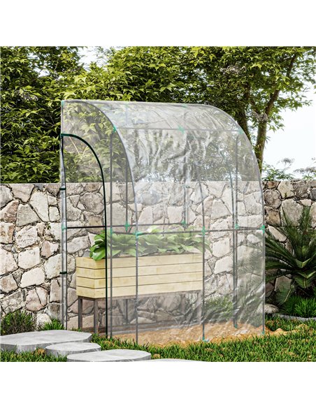 Outsunny 143cm x 118cm Walk-In Lean To Greenhouse, with Accessories 845-592V03CR - pic 84051 | FastDaddyshop
