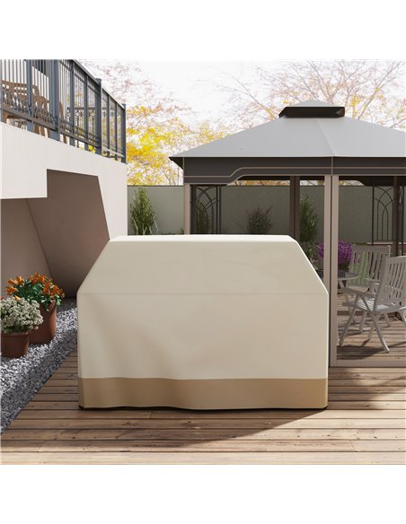 Outsunny Grill Cover: Waterproof PU-Coated Outdoor Protector for Barbecues, Beige, 71W x 188L cm 84G-438V00BG - pic 84086 | FastDaddyshop