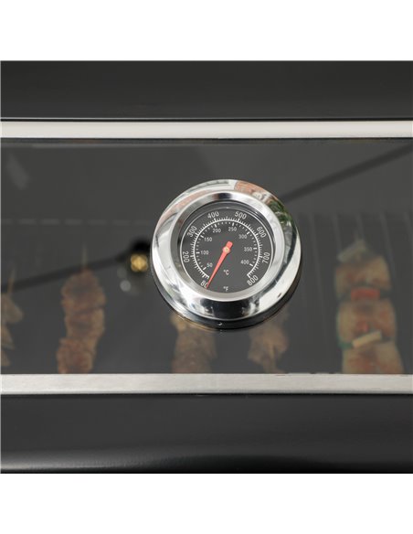 Outsunny 9 kW 3 Burner Gas BBQ Grill with See-through Lid, Black 846-140V70BK - pic 84142 | FastDaddyshop