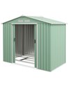 Outsunny 7ft x 4ft Lockable Garden Metal Storage Shed, Light Green 845-030YG