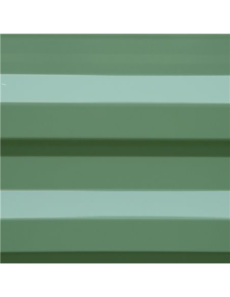 Outsunny Set of 2 291L Raised Garden Bed, Elevated Galvanised Planter Box for Flowers, Herbs, 100x100x30cm, Green 845-517GN - pic 84402 | FastDaddyshop