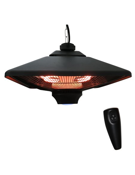 Outsunny 2kw Outdoor Hanging Ceiling Mounted Halogen Electric Heater, Black 842-063 - pic 84494 | FastDaddyshop