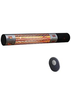 Outsunny Outdoor Patio Garden Warmer 1500W Wall Mounted Electric Infrared Halogen Heater with Remote Control Black 842-113