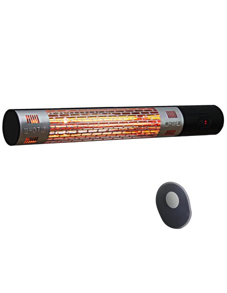 Outsunny Outdoor Patio Garden Warmer 1500W Wall Mounted Electric Infrared Halogen Heater with Remote Control Black 842-113 - pic 84503 | FastDaddyshop