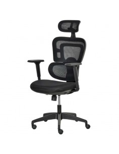 Vinsetto Mesh Office Chair Swivel Desk Chair with Adjustable Height Lumbar Support Black