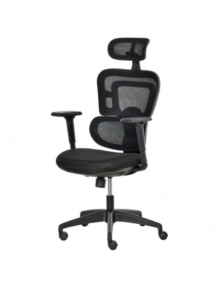 Vinsetto Mesh Office Chair Swivel Desk Chair with Adjustable Height Lumbar Support Black - pic 8451 | FastDaddyshop