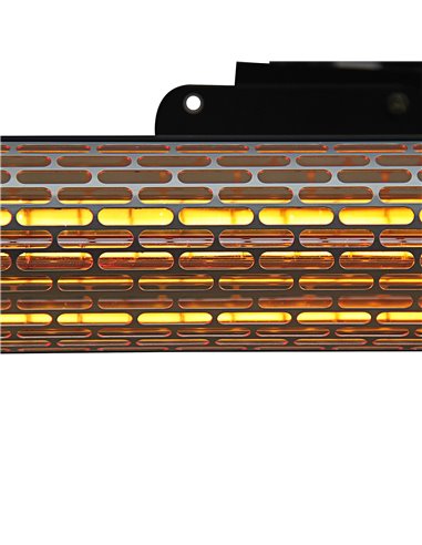 Outsunny Outdoor Patio Garden Warmer 1500W Wall Mounted Electric Infrared Halogen Heater with Remote Control Black 842-113