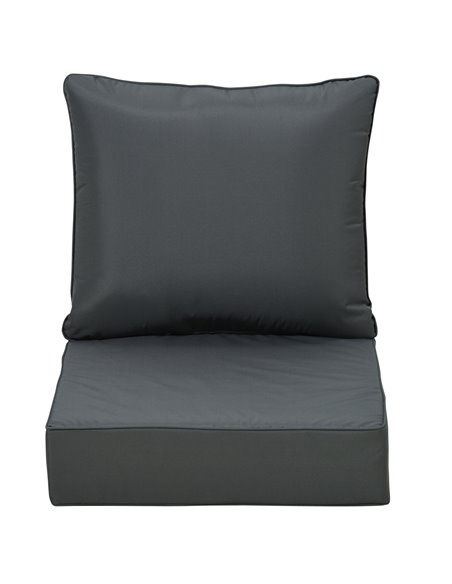 Outsunny Outdoor Seat and Back Cushion Sets, 63L x 55W x 15Dcm Olefin Seating Chair Fade Resistant Replacement Cushion for Ratta - pic 84519 | FastDaddyshop