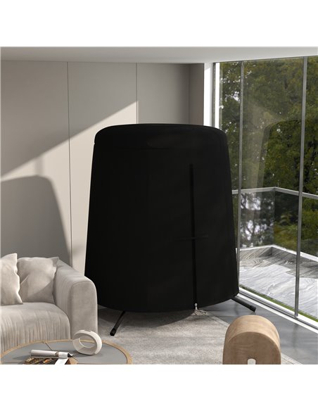Outsunny Hanging Egg Chair Protective Cover, Waterproof & Dustproof Single Swing Seat Cover with Zipper, 300D Oxford Fabric, Gre - pic 84599 | FastDaddyshop