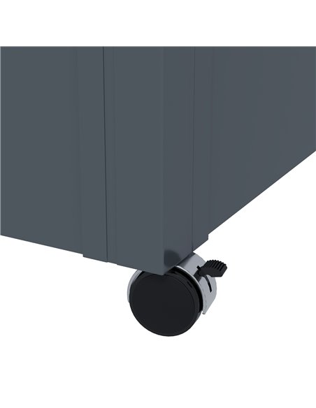 Outsunny 331 Litre Garden Storage Box, Waterproof Outdoor Storage Box with Wheels and Handles, Lockable Galvanised Steel Outside - pic 84943 | FastDaddyshop
