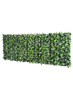 Outsunny Artificial Leaf Hedge Screen Privacy Fence Panel 3M x 1M Green, 844-204