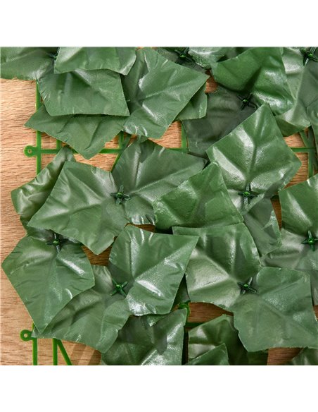 Outsunny 2-Piece Artificial Leaf Hedge Screen Privacy Fence Panel for Garden Outdoor Indoor Decor, Dark Green, 3M x 1M 844-P016 - pic 84970 | FastDaddyshop