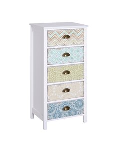 HOMCOM Storage Chest, 46Wx34Dx94H cm, Large Capacity, Sleek Design, Home Organisation, White 831-156