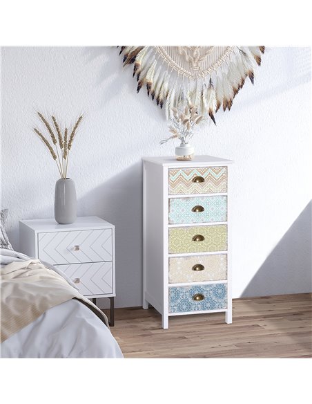 HOMCOM Storage Chest, 46Wx34Dx94H cm, Large Capacity, Sleek Design, Home Organisation, White 831-156 - pic 85170 | FastDaddyshop