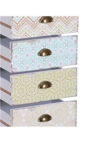 HOMCOM Storage Chest, 46Wx34Dx94H cm, Large Capacity, Sleek Design, Home Organisation, White 831-156