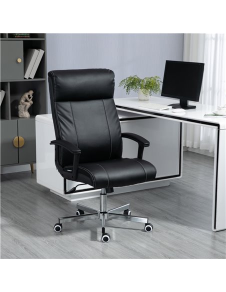 Vinsetto High-Back Vibration Massage Office Chair, Computer Chair with Tilt Function, Remote Control and Adjustable Height, Blac - pic 8519 | FastDaddyshop