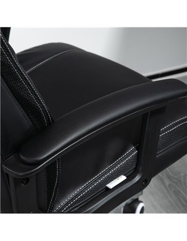Vinsetto High-Back Vibration Massage Office Chair, Computer Chair with Tilt Function, Remote Control and Adjustable Height, Blac