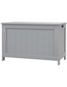 HOMCOM Storage Chest, Modern Storage Trunk w/ 2 Safety Hinges & Cut-out Handles, Wooden Toy Box for Living Room, 76 x 40 x 48 cm