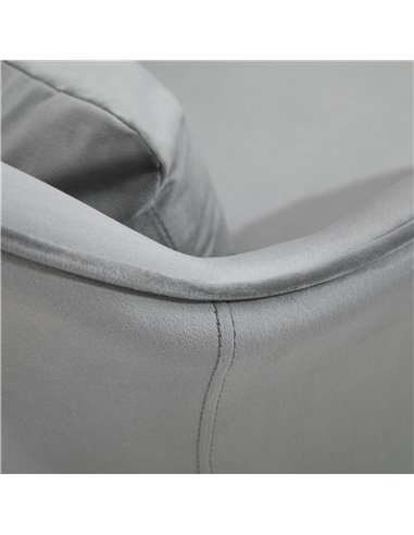 Vinsetto Velvet-Feel Office Chair with Rechargeable Electric Vibration Massage Lumbar Pillow, Wheels, Grey
