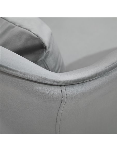 Vinsetto Velvet-Feel Office Chair with Rechargeable Electric Vibration Massage Lumbar Pillow, Wheels, Grey - pic 8541 | FastDaddyshop