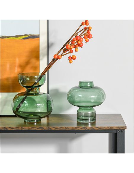 HOMCOM 2-Tier Console Table Side/End Table w/ Bottom Mesh Shelf Rectangular Adjustable Feet For Living Room Entryway Hallway Bro - pic 85535 | FastDaddyshop