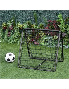 HOMCOM Rebound Trainer: Dual-Sided Net for Ball Sports Drills, Angle Adjustable, 75L x 75W cm A90-222 2