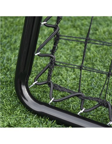 HOMCOM Rebound Trainer: Dual-Sided Net for Ball Sports Drills, Angle Adjustable, 75L x 75W cm A90-222